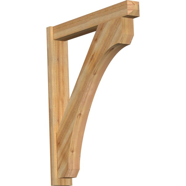 Ekena Millwork Legacy Craftsman Rough Sawn Outlooker, Western Red Cedar, 6"W x 38"D x 46"H OUT06X38X46LEC04RWR - main